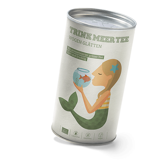 Grüner Biotee mit Mango Wogen Glätten